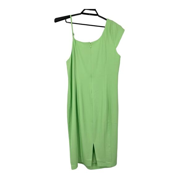 11 Honore dress Solange one shoulder midi light green size 18 - Picture 9 of 9
